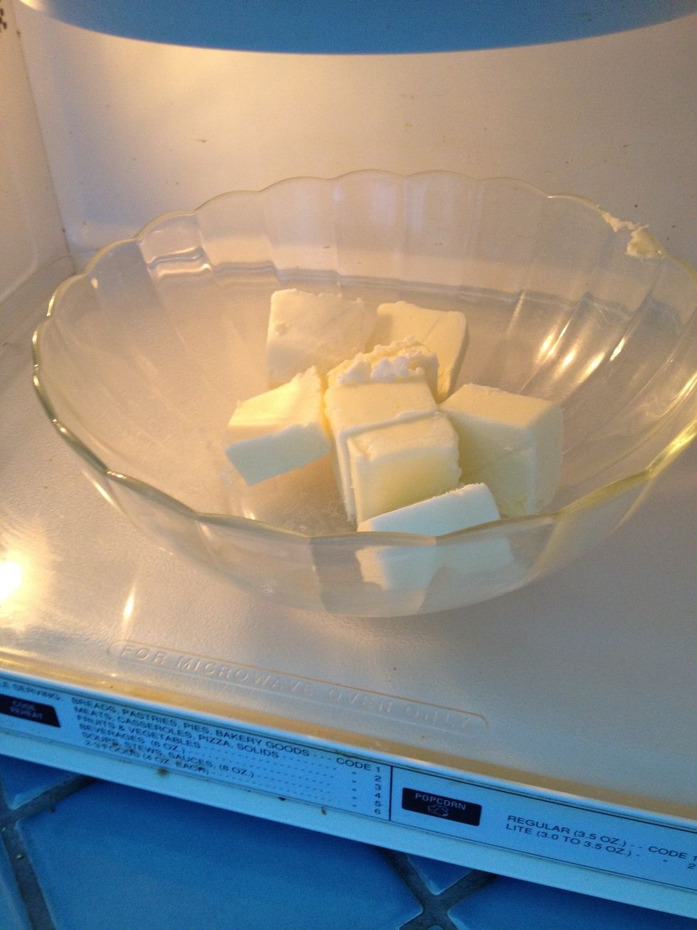 Melt butter in microwave or on stove top.