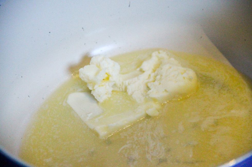 Melt butter in pot