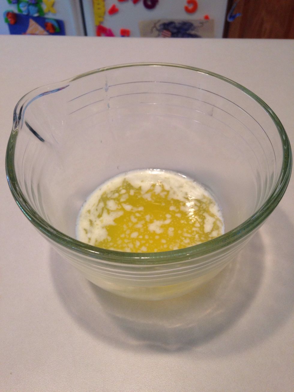 Melt butter.