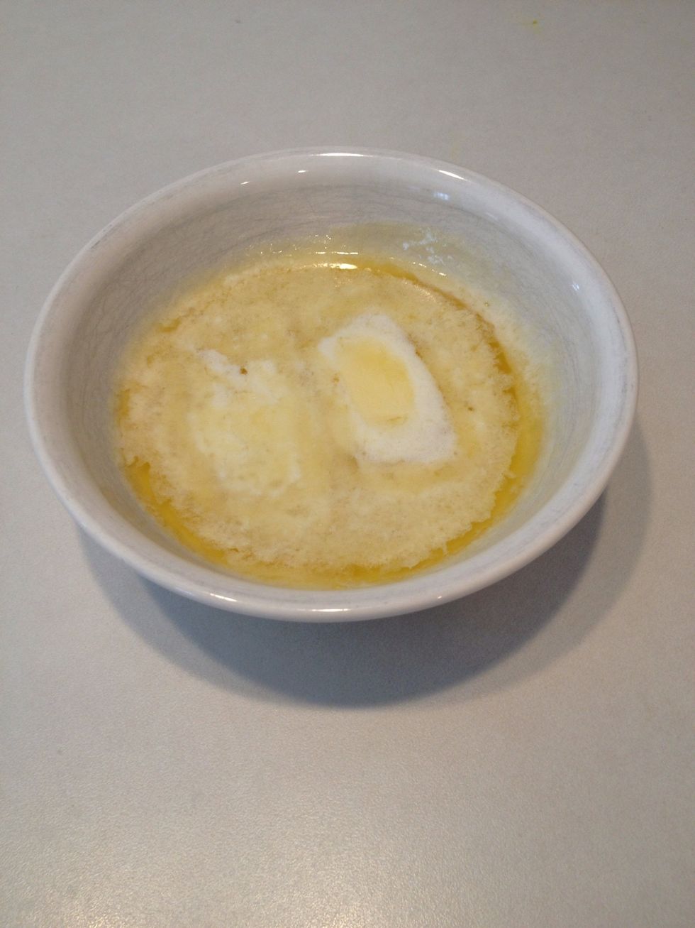 Melt butter.