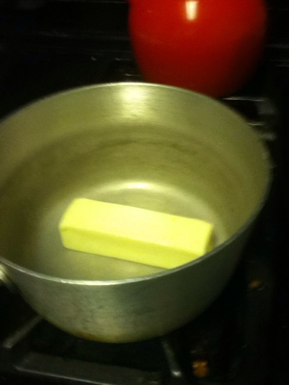 Melt butter.