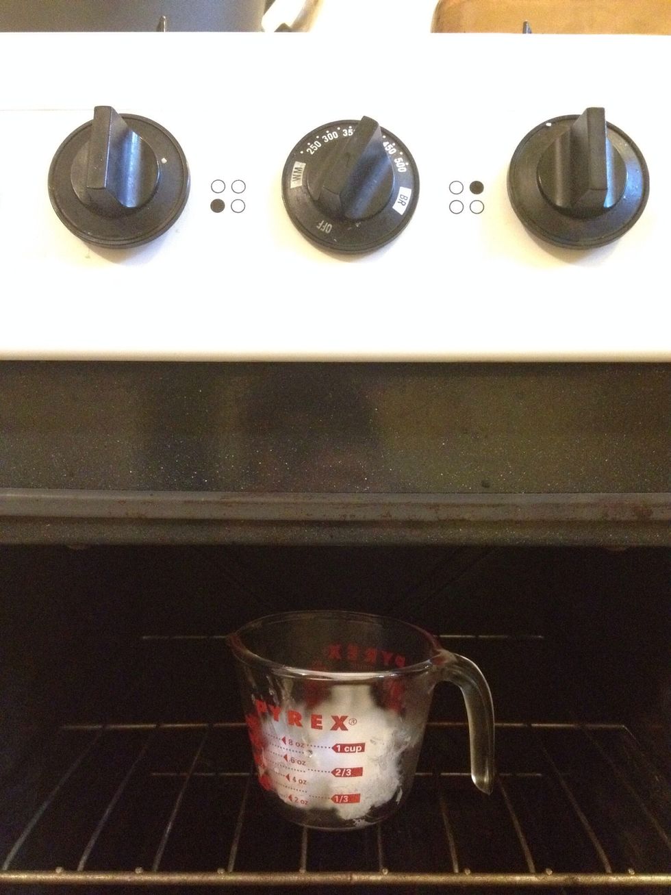 Melt coconut oil in warming oven or in microwave.