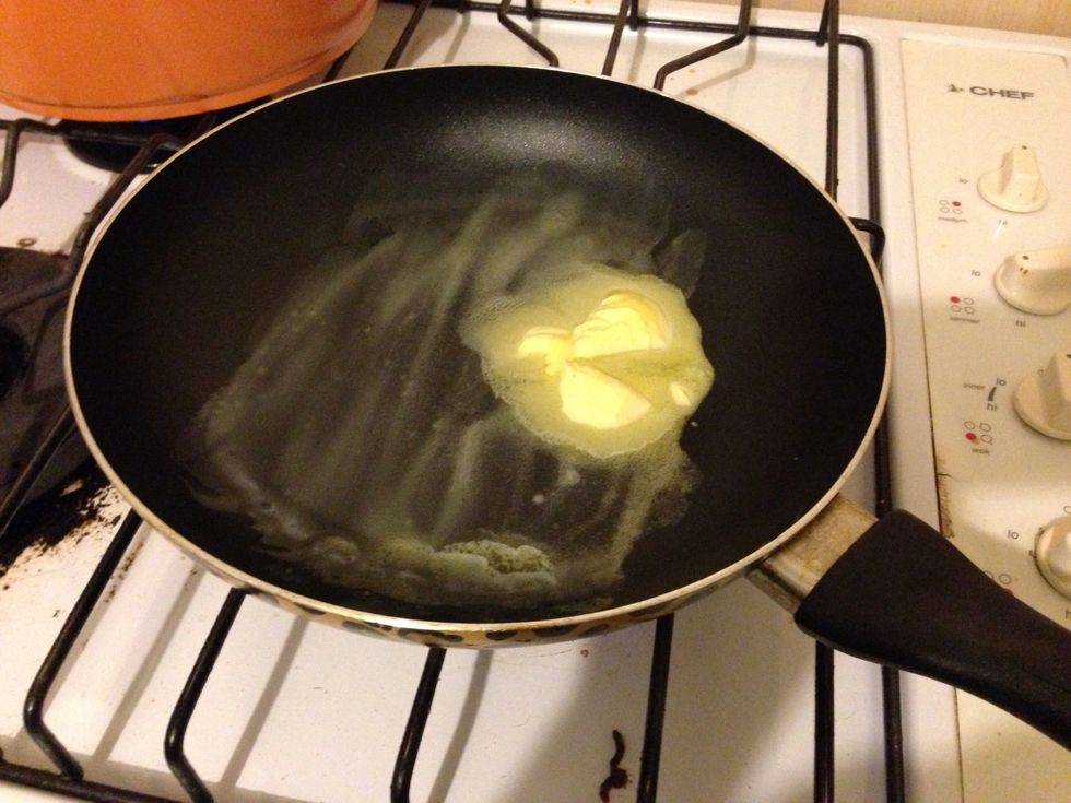 Melt some butter (in hind sight, I melted too much)
