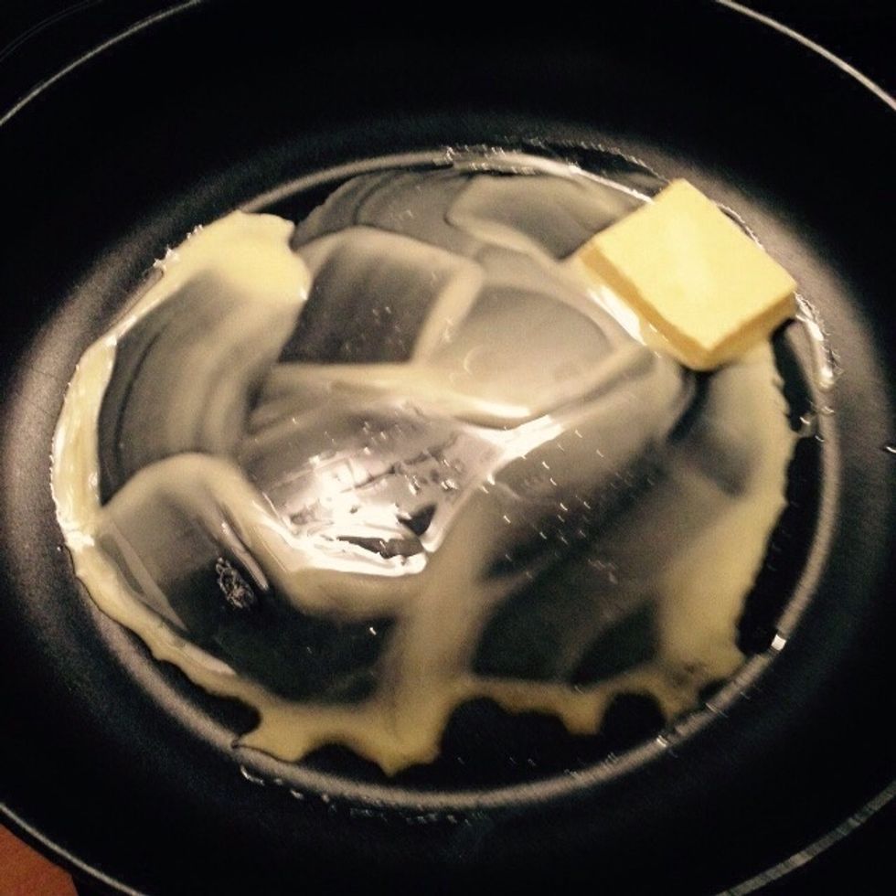 Melt the butte in a large pan