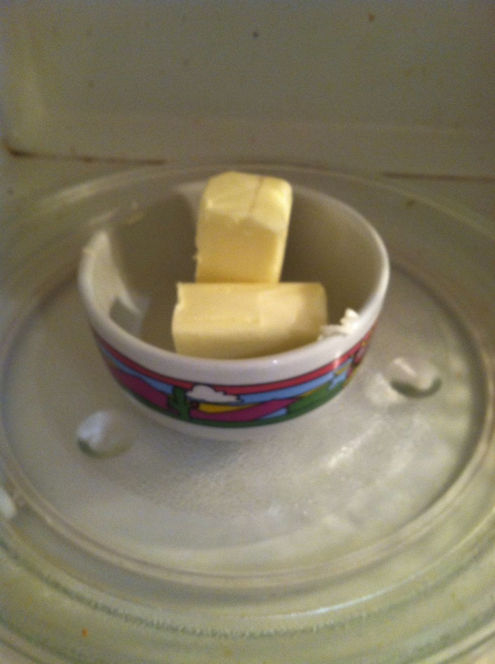 Melt the butter. (1 stick)