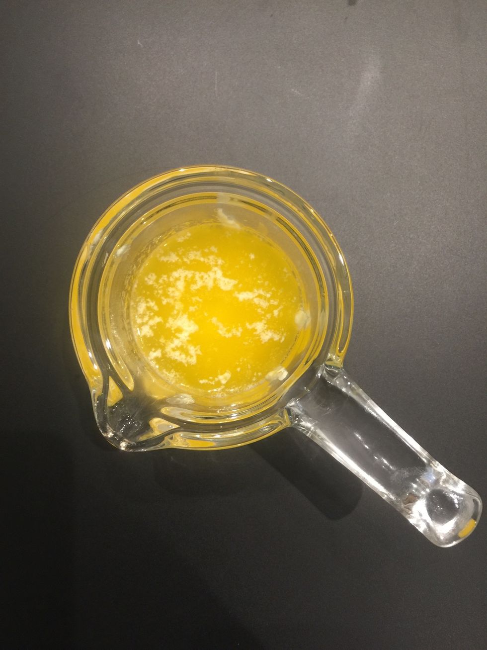 Melt the butter and let it cool down