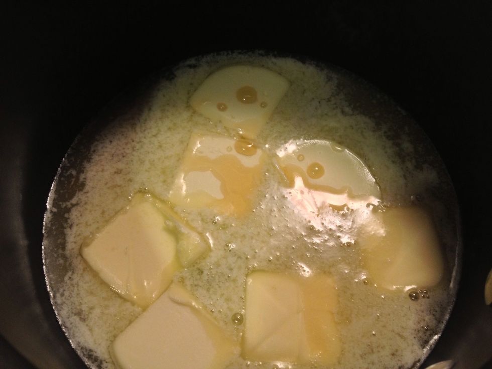 Melt the butter and syrup in a small pan over a gentle heat. Do not let it bubble.