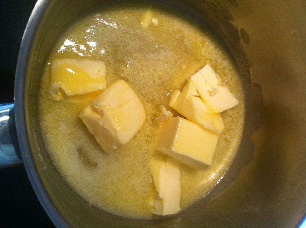 Melt the butter and take it off the heat