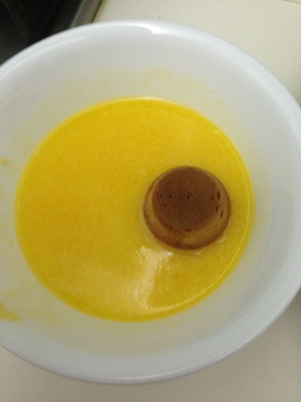 Melt the butter. Coat each muffin with butter