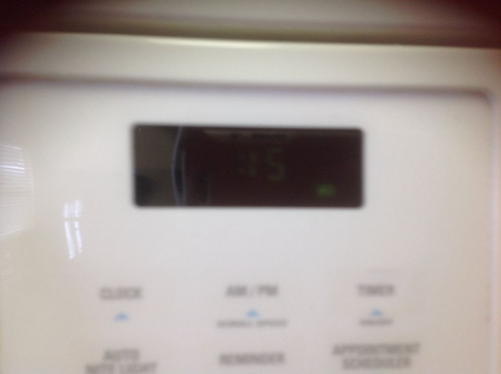 Melt the butter for 30 sec. Or longer