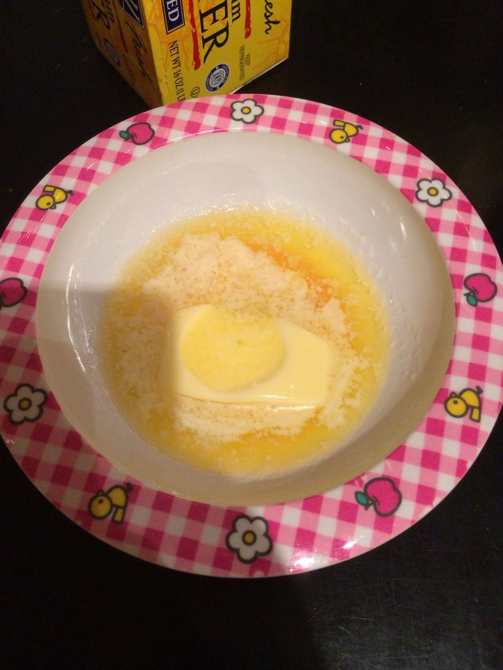 Melt the butter in the microwave
