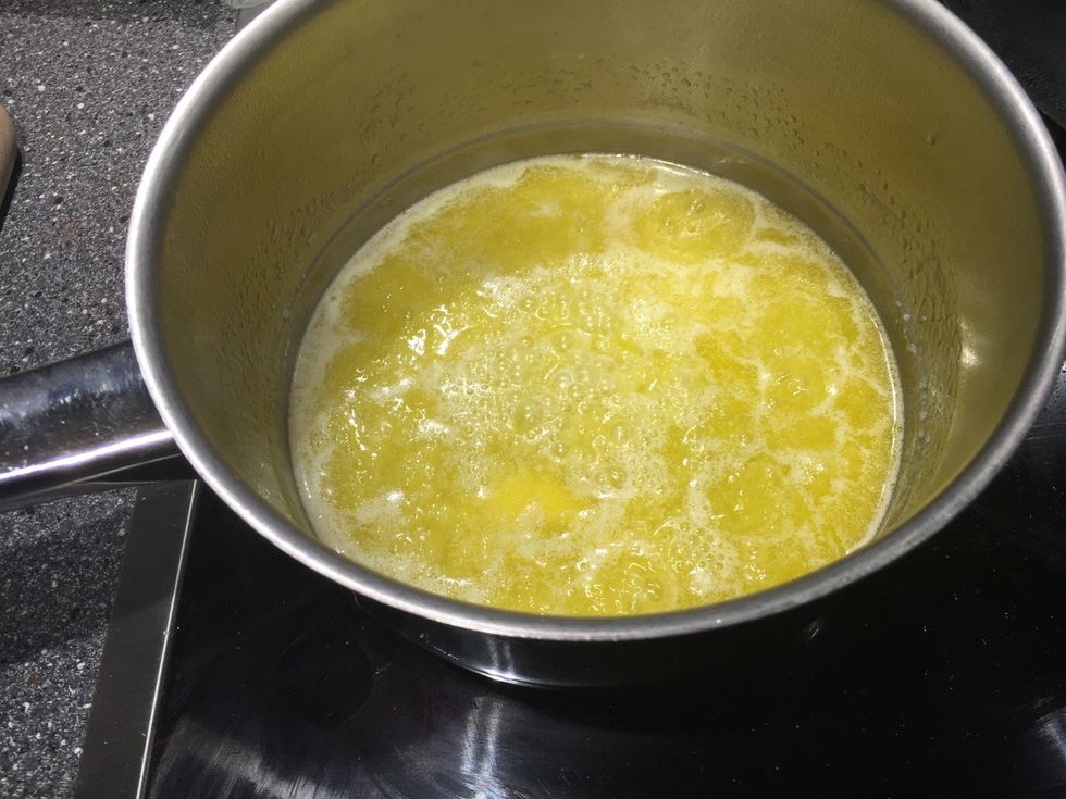 Melt the butter.