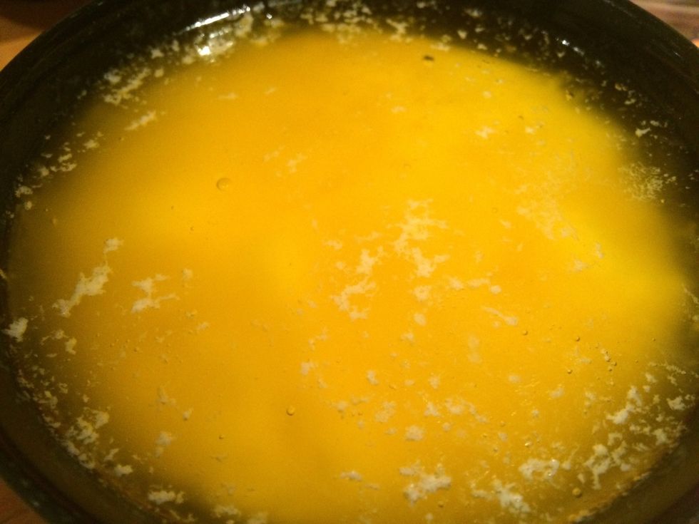 Melt the butter.