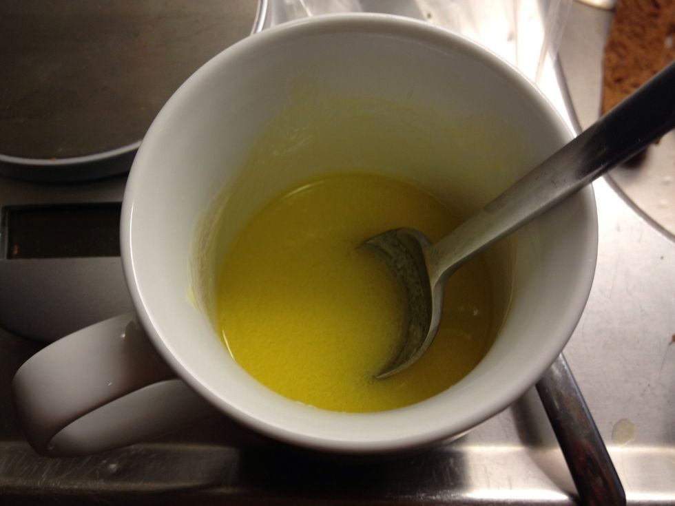 Melt the butter.