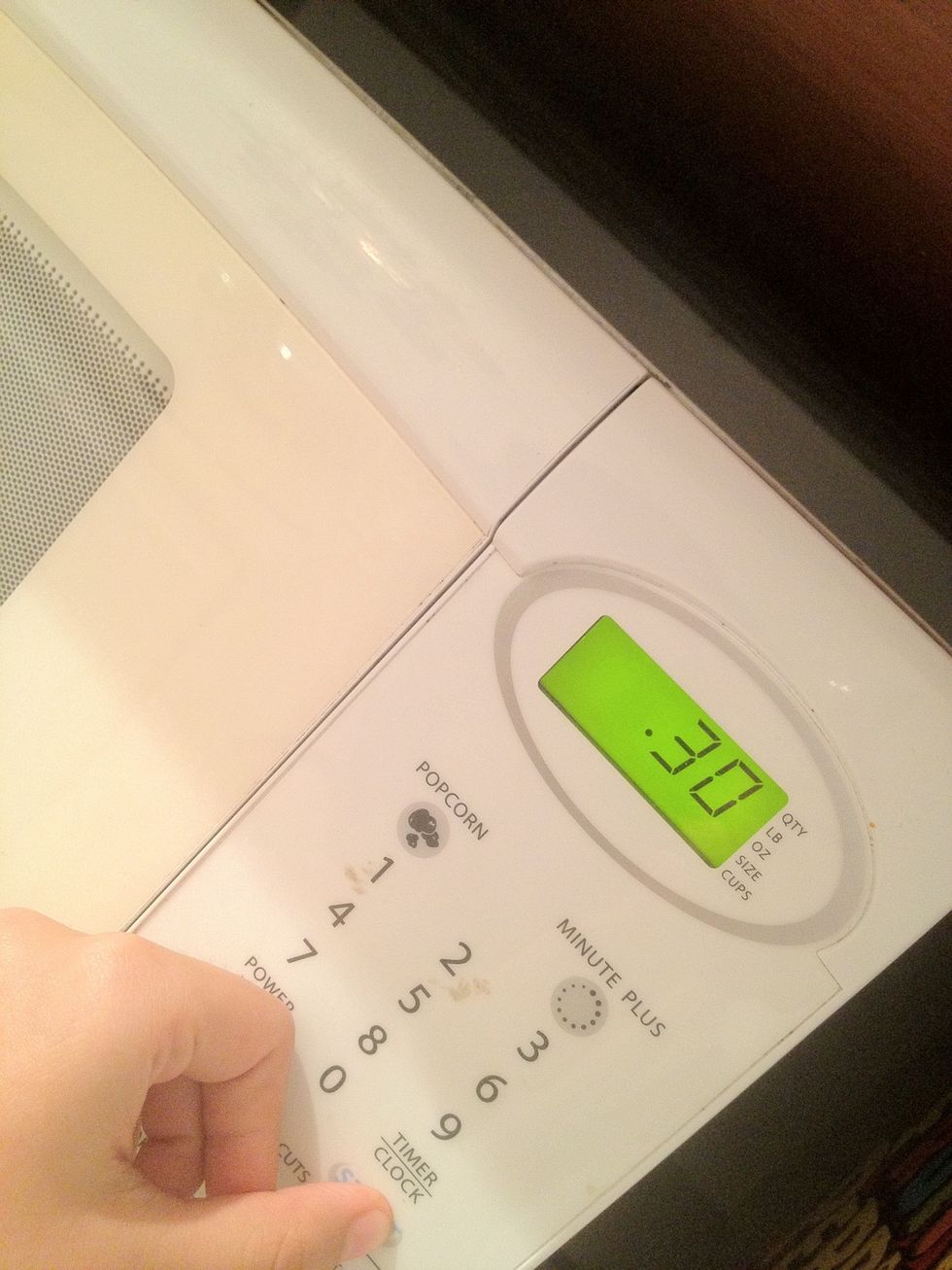 Melt the chocolate in the microwave