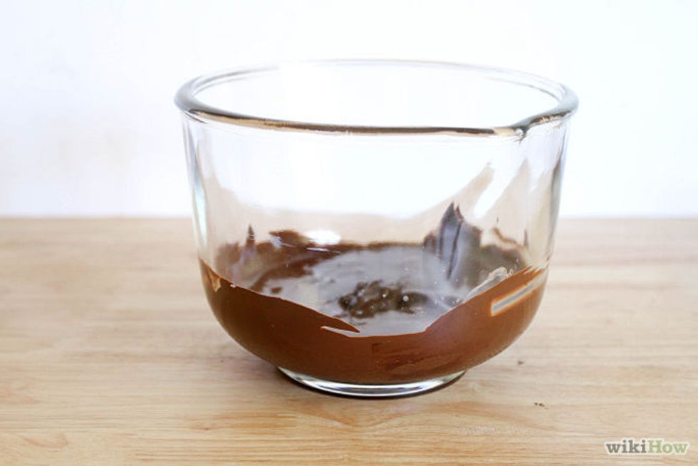 Melt the chocolate.