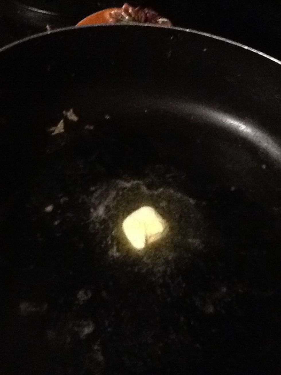 Melt your 1/3 butter