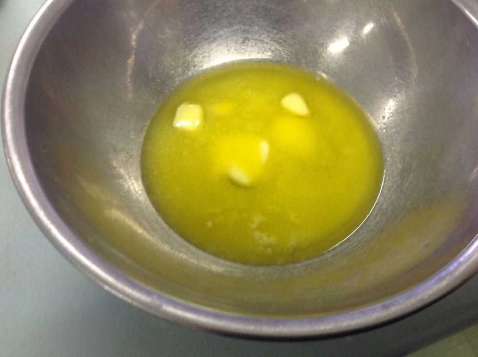 Melt your butter in the microwave for 30 seconds