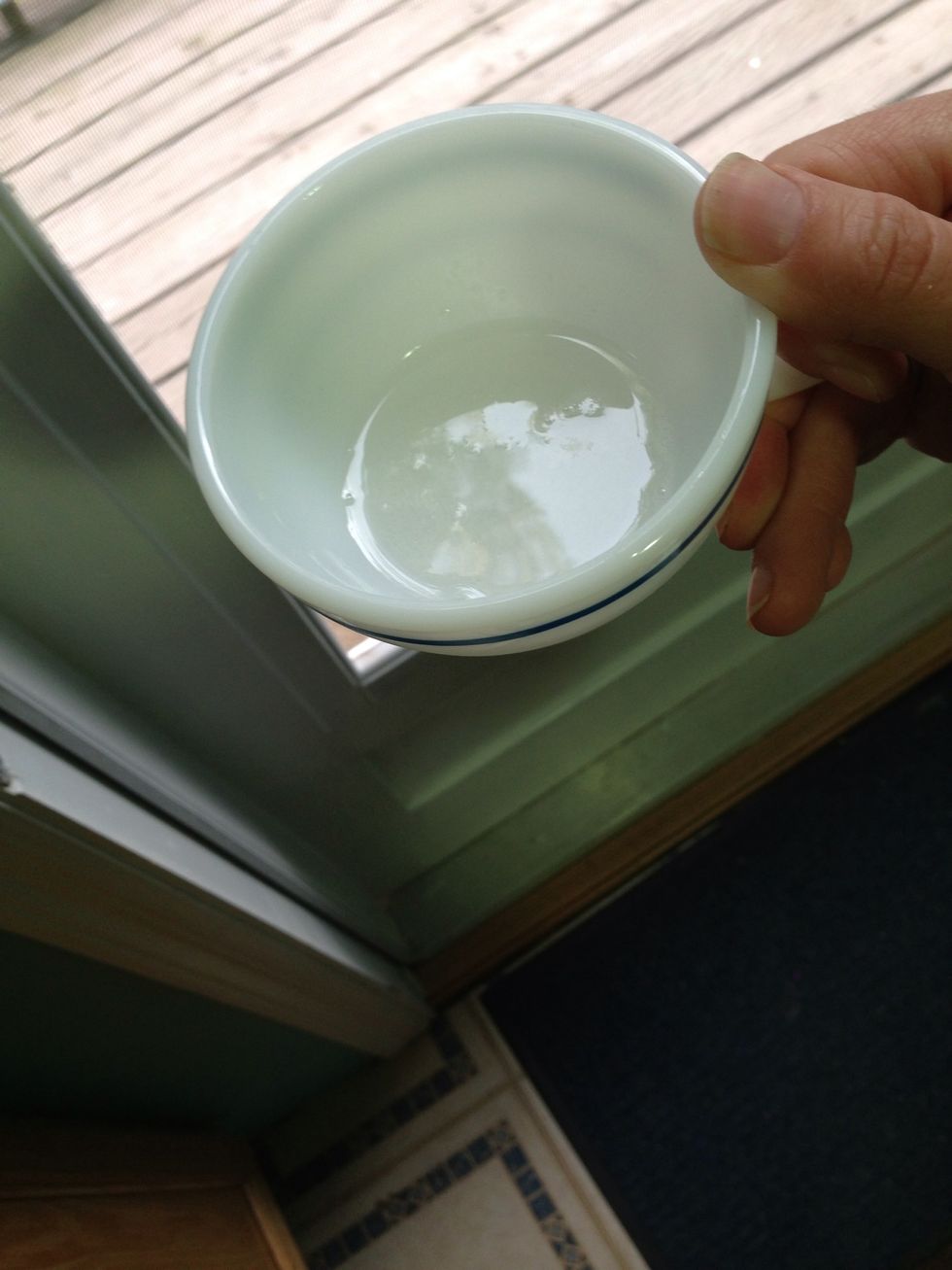 Melted oil.
