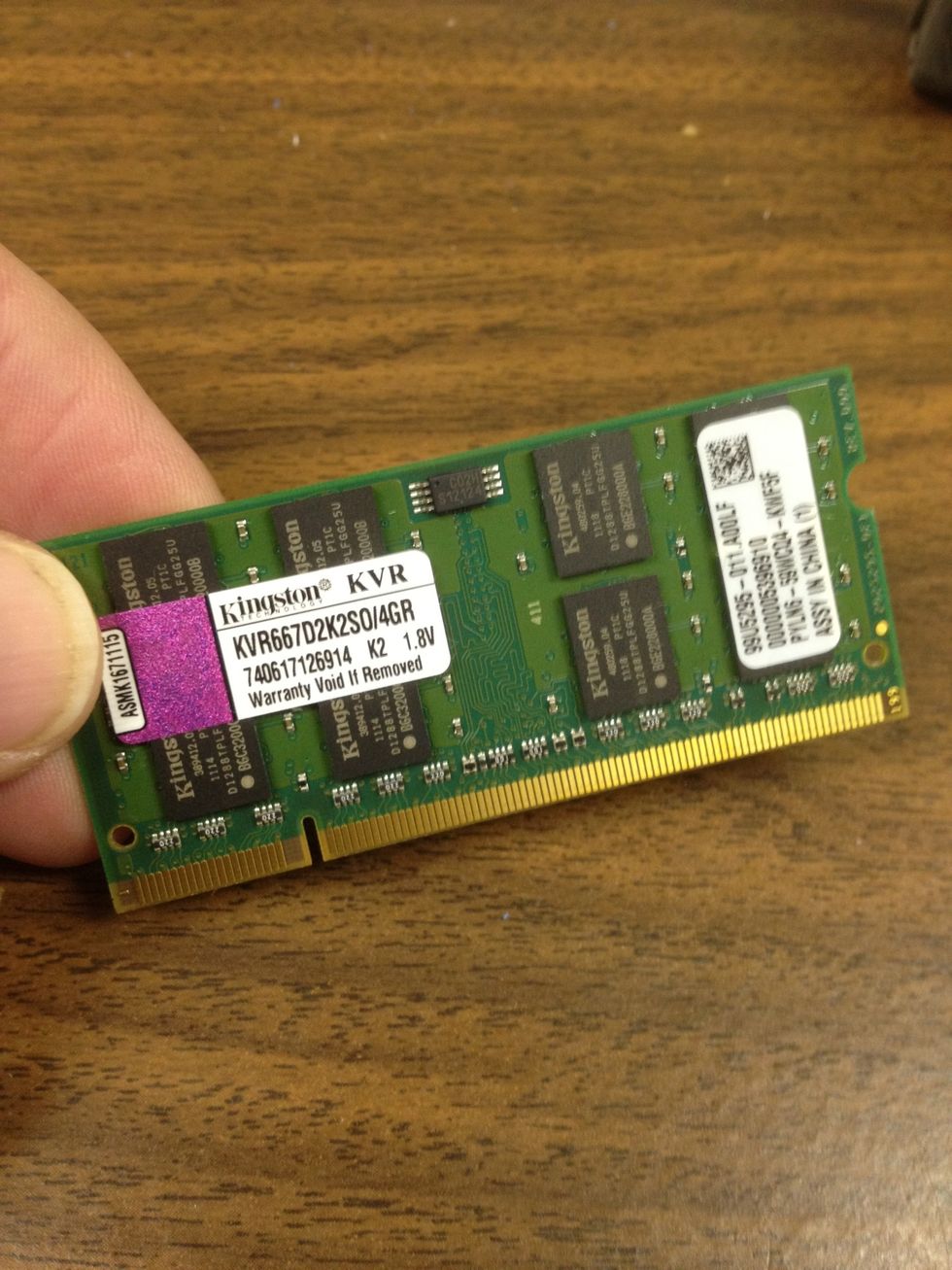 Memory stick for laptop.  You may be installing more than one of these , depending upon your memory upgrade.