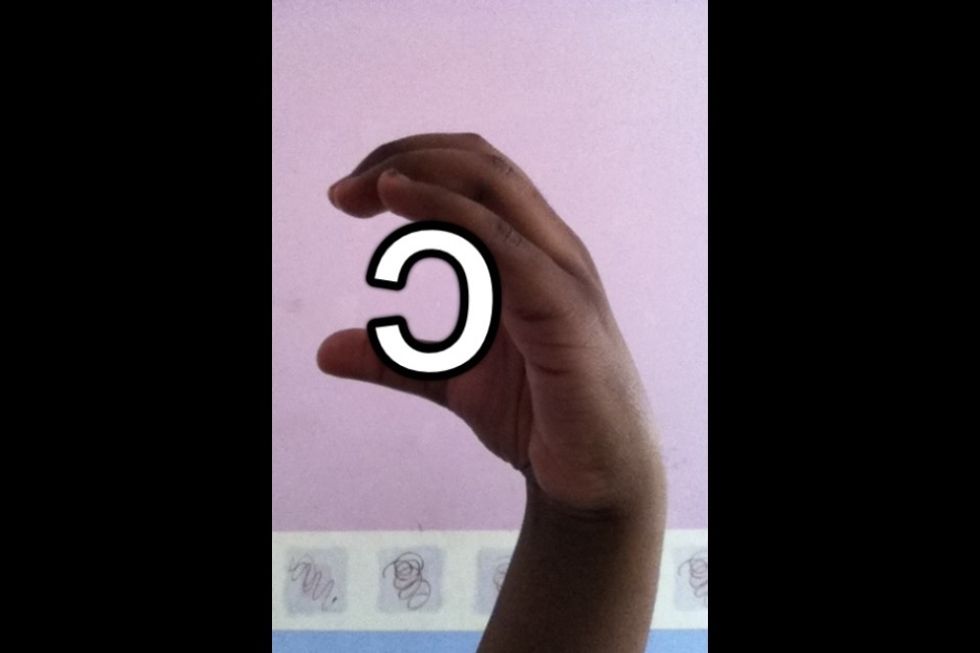 Memory Trick: Remember it may look backwards to you but the person you are signing to is opposite you, so it's right way for them