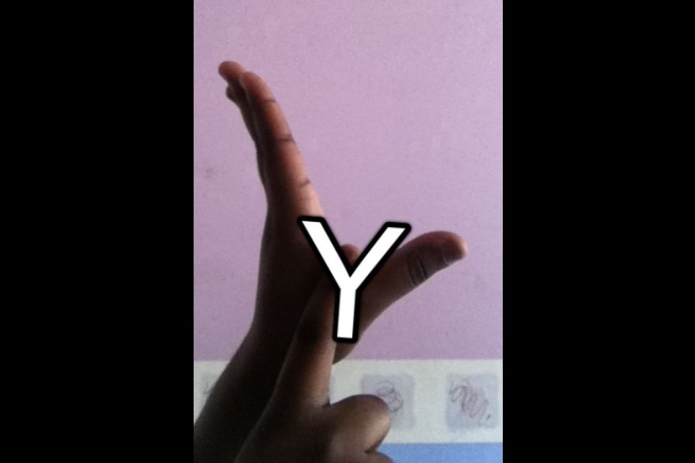 Memory Trick: Y has a long tail with two branches on top