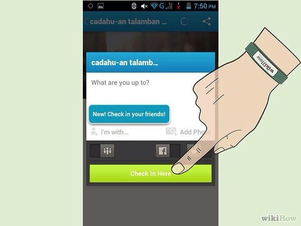 Mentions: at check-ins type one of your friend's name, as you type see their full name and profile photo pop up in the bottom left corner of the shout box.  Tap the box to mention your friend(s).