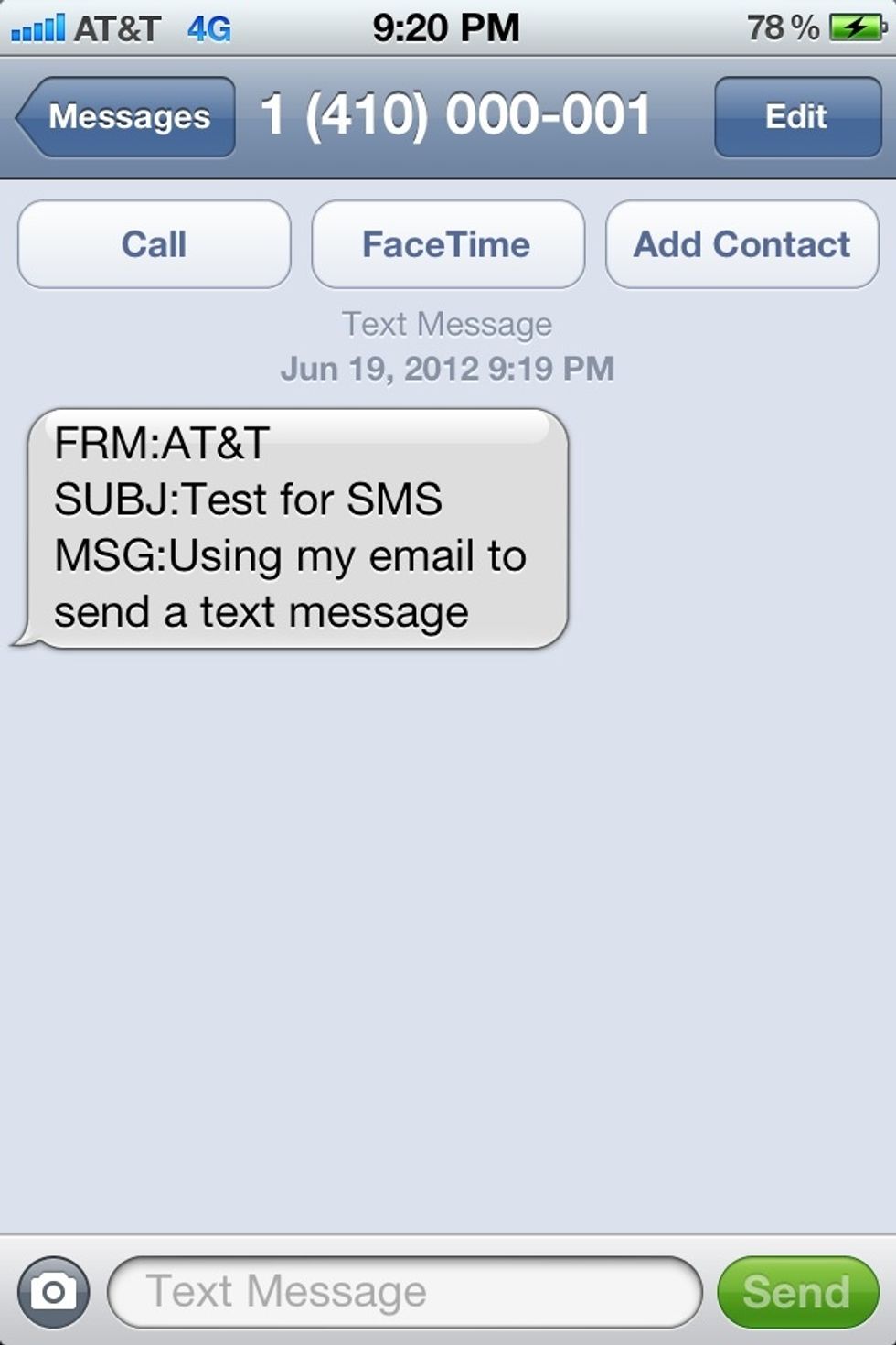 Message successful