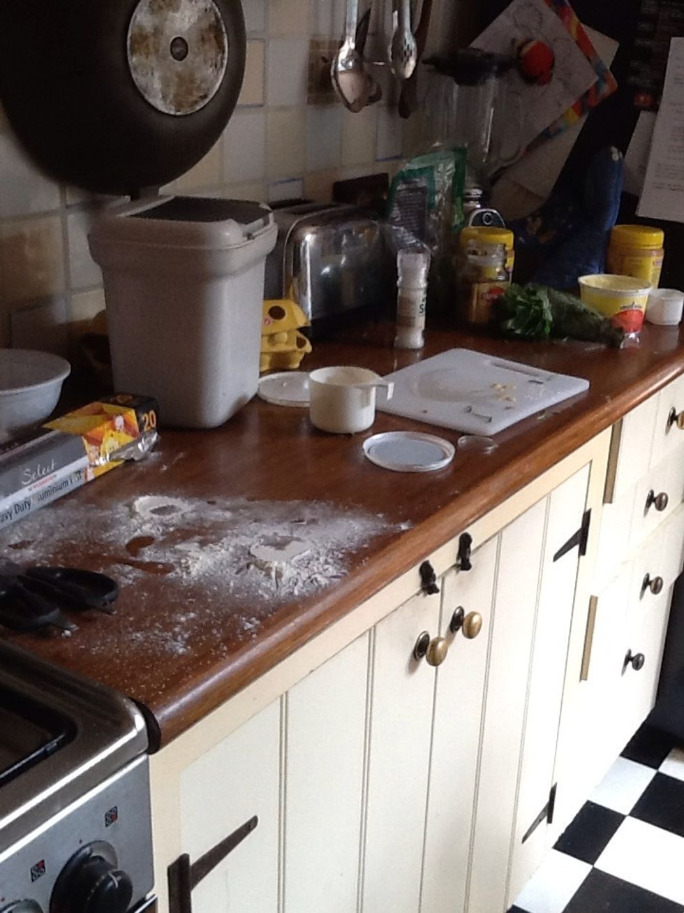 Messy messy messy! Time to clean