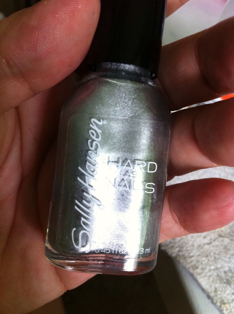 Metallic Silver nail polish