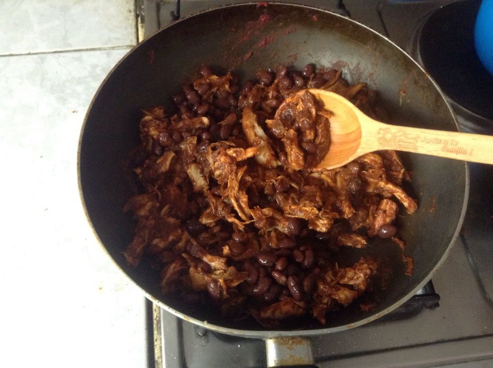 Mezclamos nuevamente todo