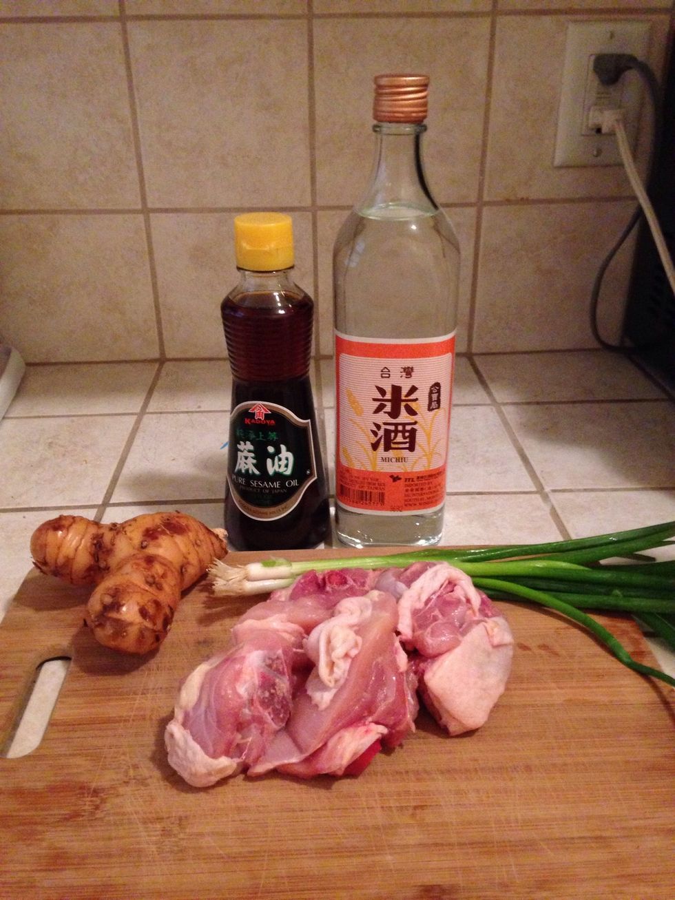 Michiu is a Taiwanese cooking wine ( taste like vodka )