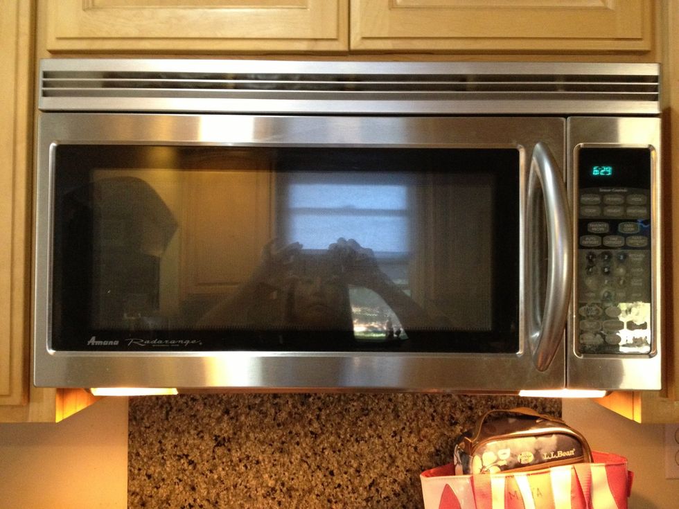 Microwave a few minutes - time depends on your microwave