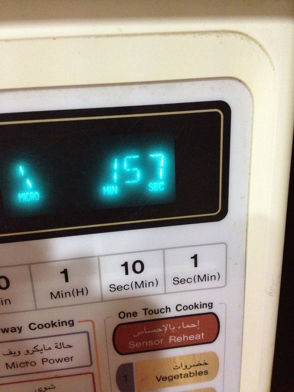 Microwave again on HIGH for 2 minutes. Watch carefully for spillage and extend/reduce time if needed.
