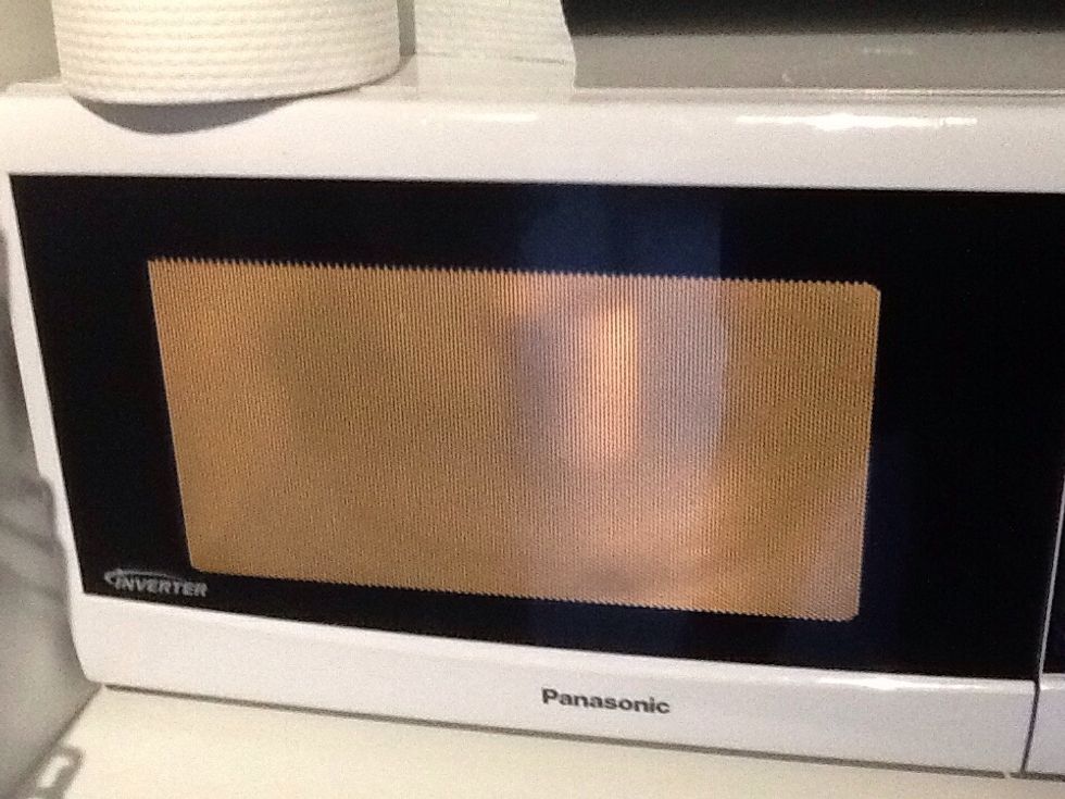 Microwave butter for around 50 seconds or until mostly melted.