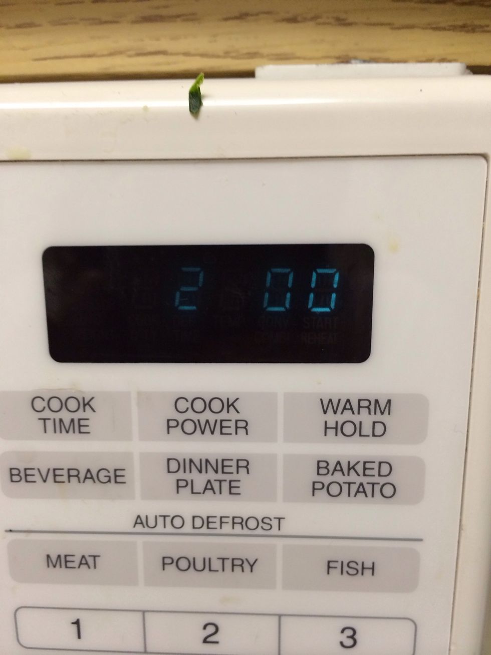 Microwave for 2:00 minutes!
