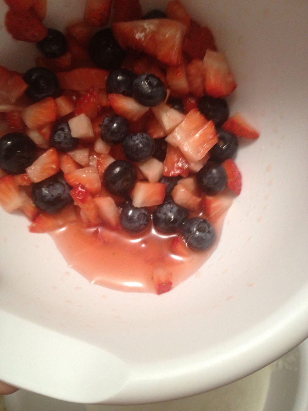 Microwave for about a minute to take the chill off but to also draw out some more sugary syrup goodness.