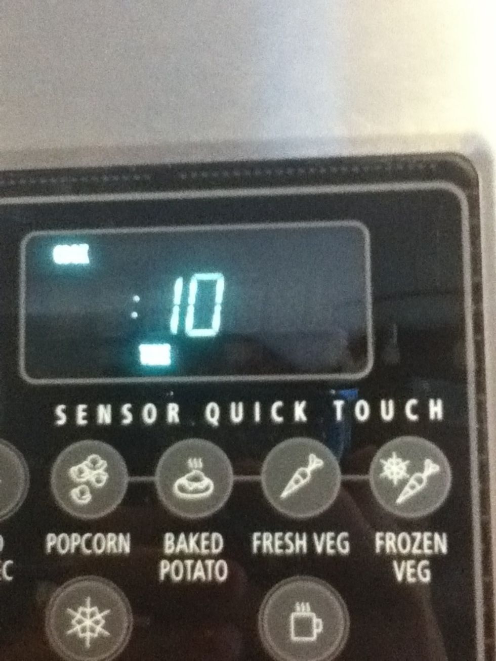 Microwave for ten seconds