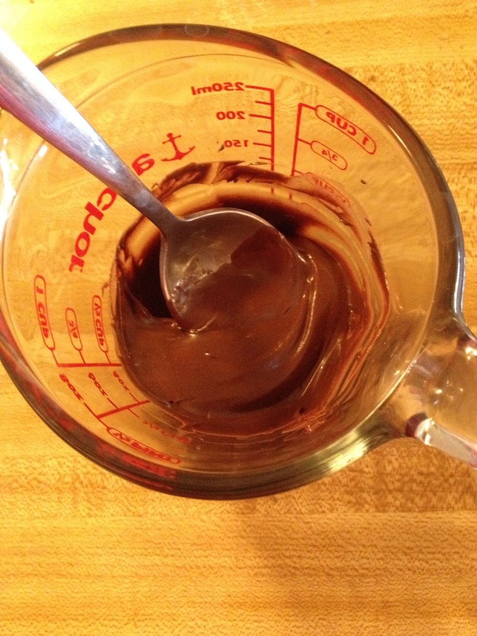 Microwave until melted