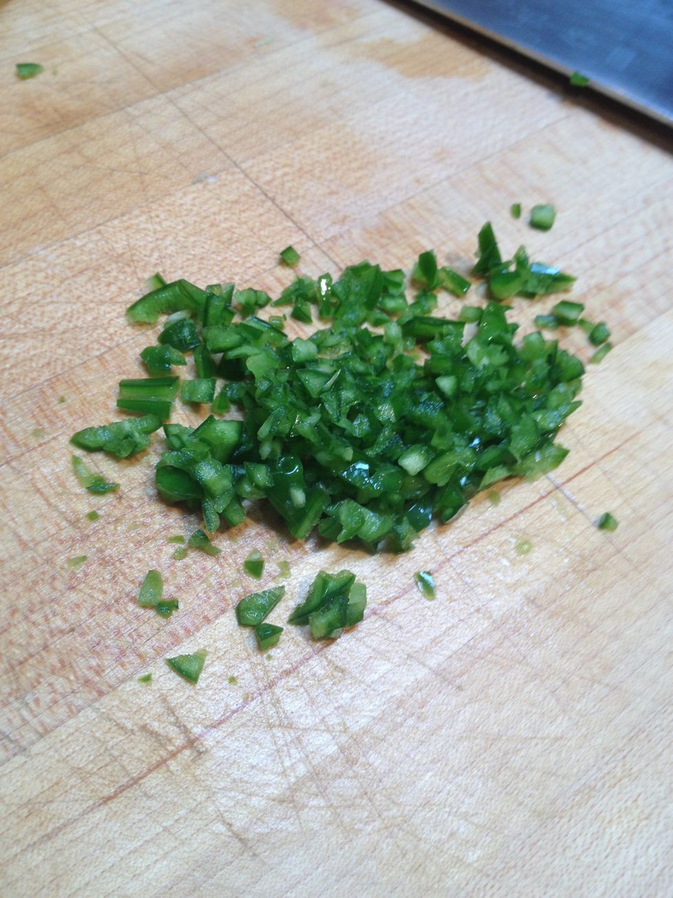 Mince the chili.