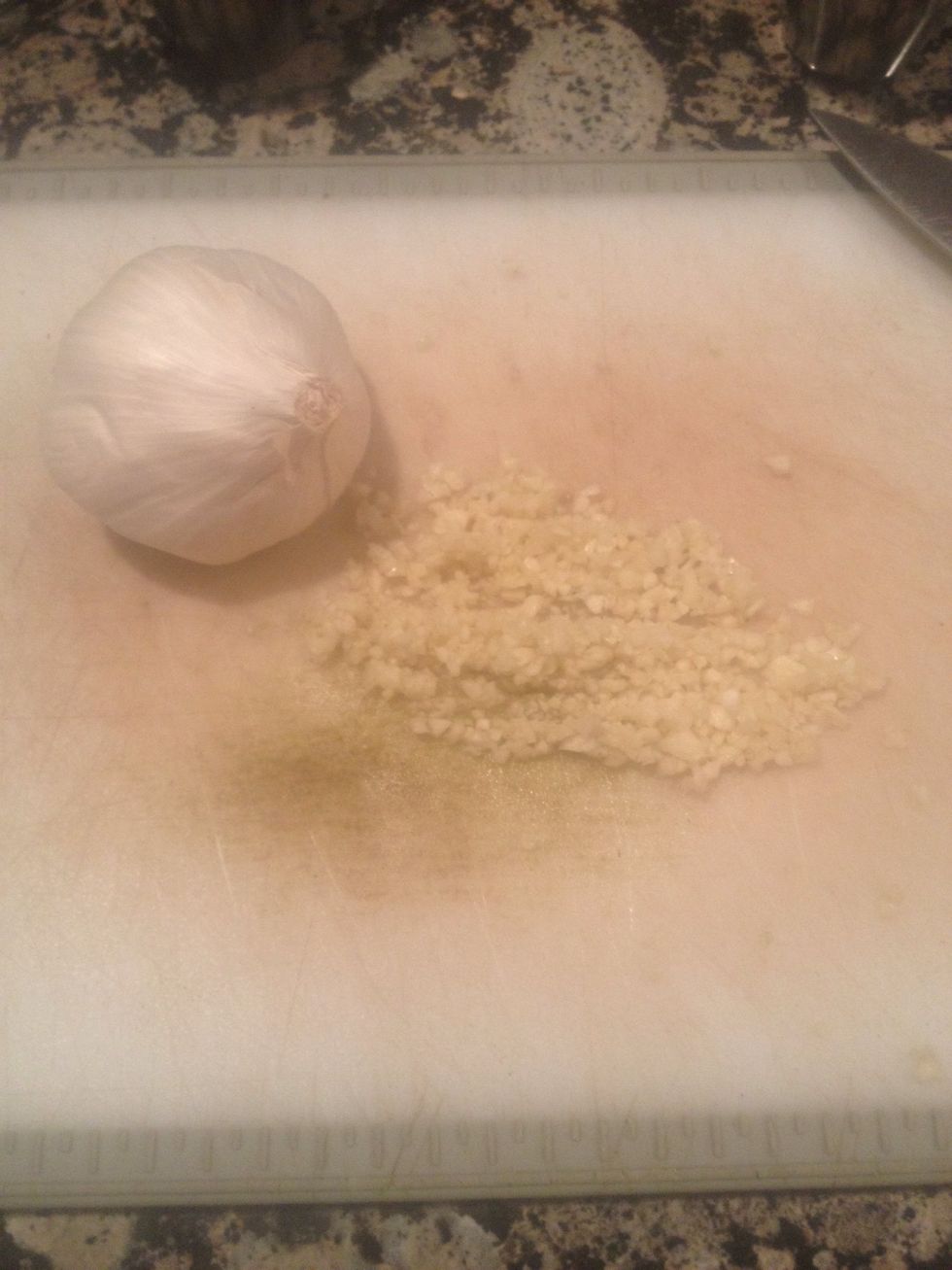 Mince the garlic
