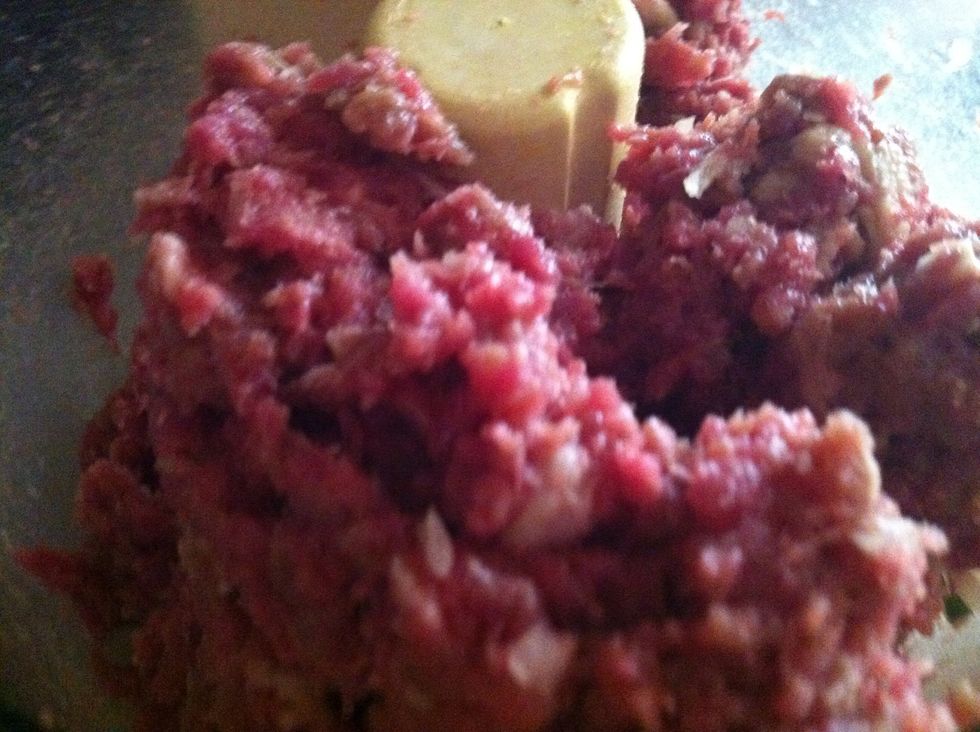 Mince the lamb or process it
