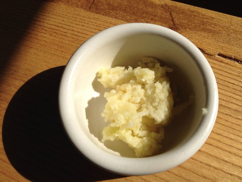 Mince your garlic.