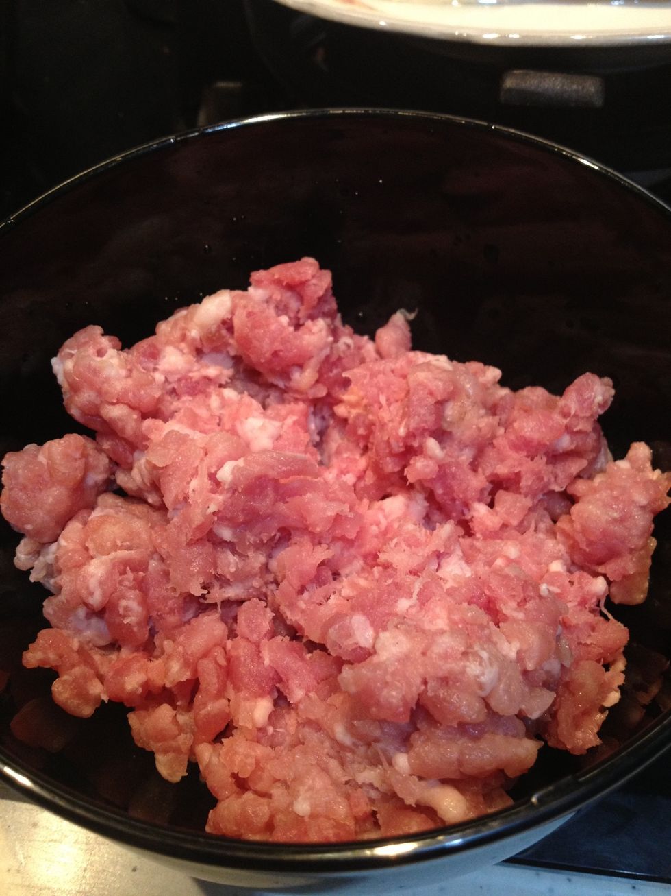 Minced pork.