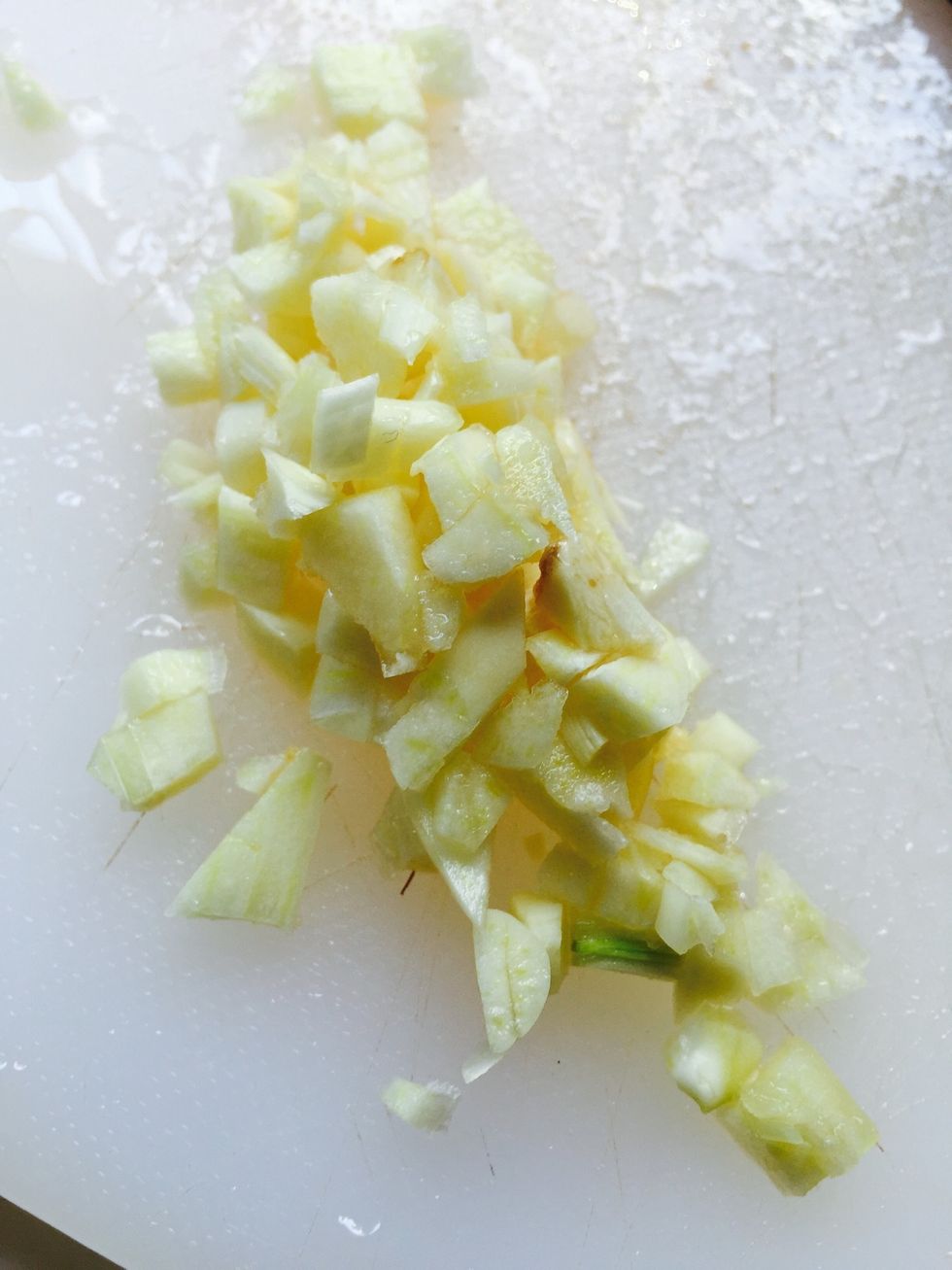 Minced your 1 clove garlic