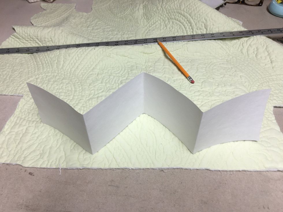 Mine ended up being 4 sections for the back and side flaps.