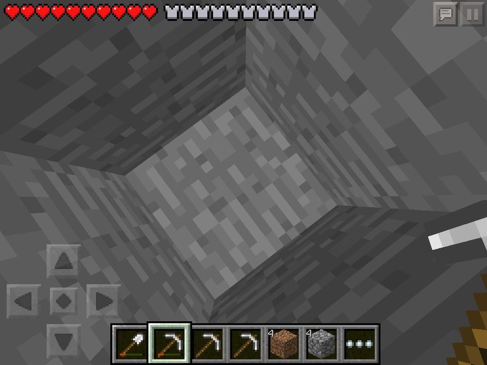 Mine straight down even though most guides tell you otherwise. Make sure to bring a iron picaxe plus back up.When you do this you are more likely to find gems.
