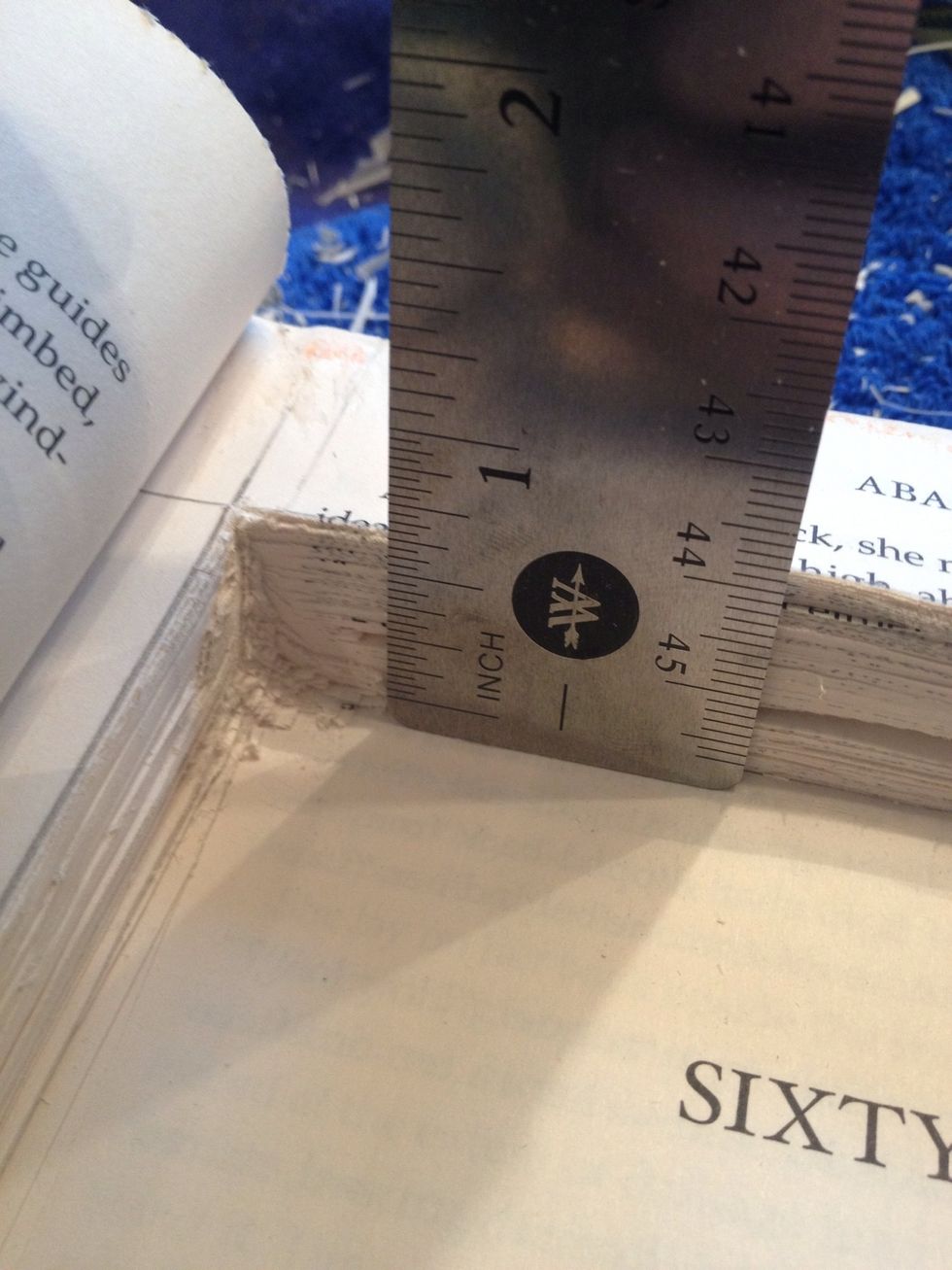 Mine was less than and inch deep, but you can make it however deep you want it to be.