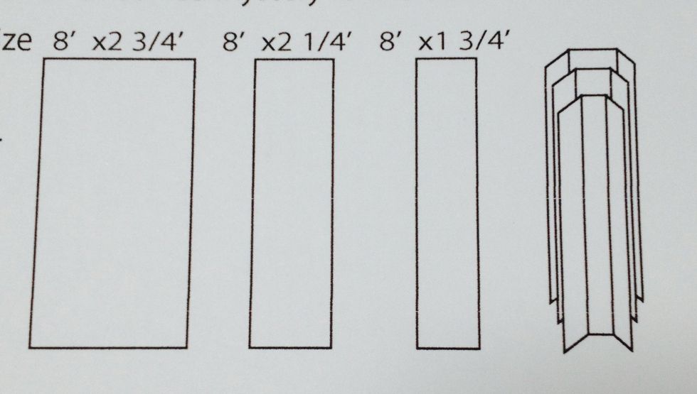 Mini Album's binder , cut and paste together at the center