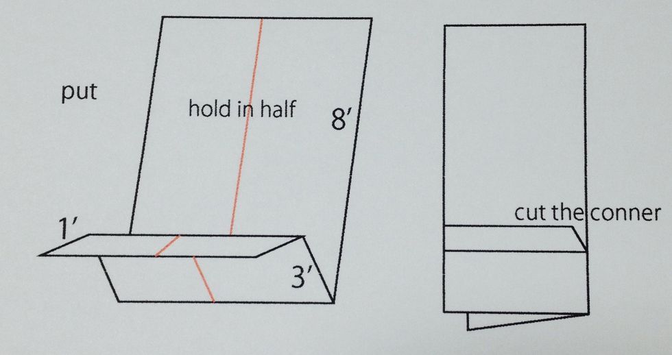 Mini Album size ,cut and hold on center